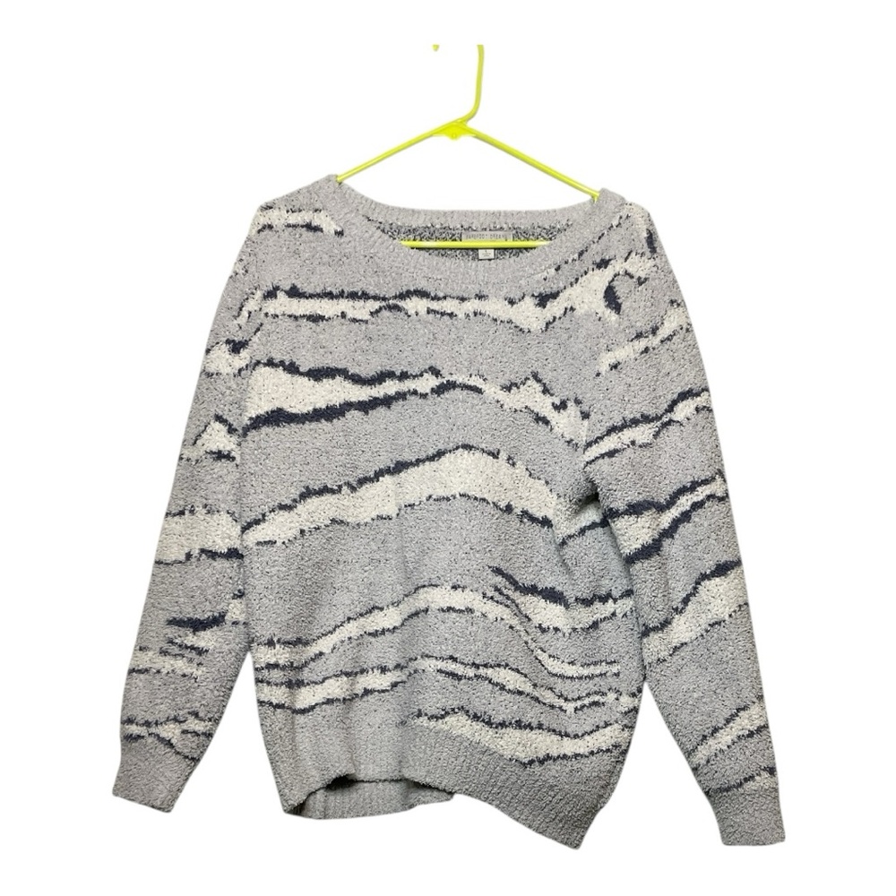 Womenโs NWOT Barefoot Dreams Cozychic Seaside Crewneck pullover,โ size large